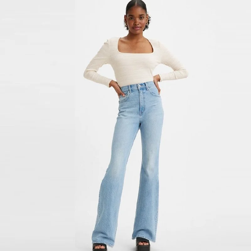 70's High Rise Flare Jeans (Put It Back)