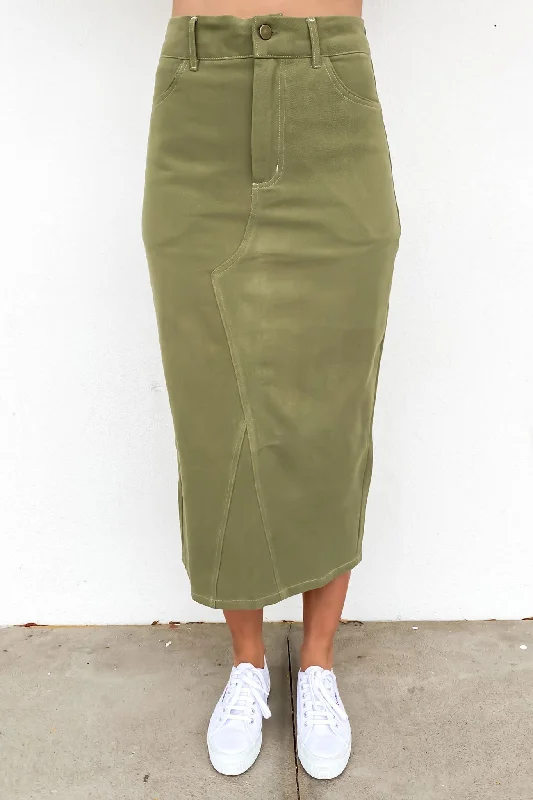 Abbie Skirt Khaki