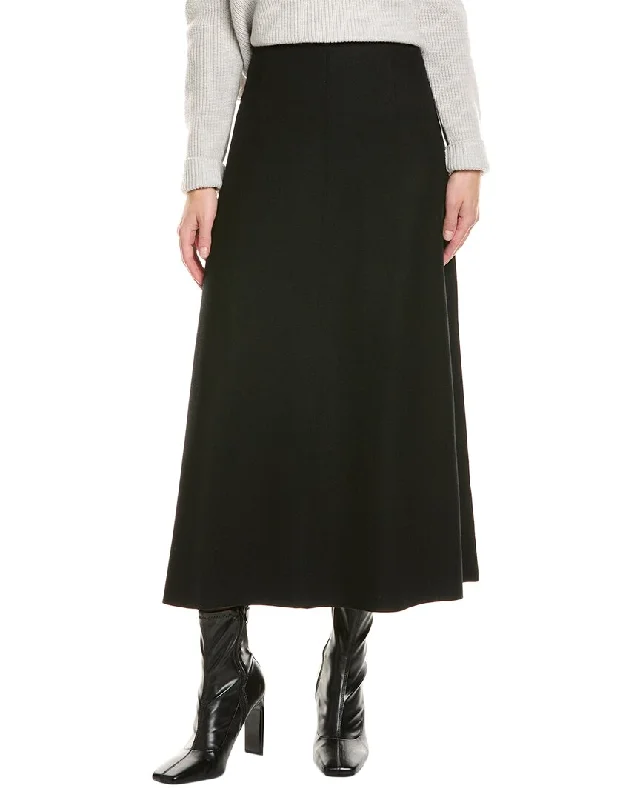 EILEEN FISHER Wool A-Line Skirt