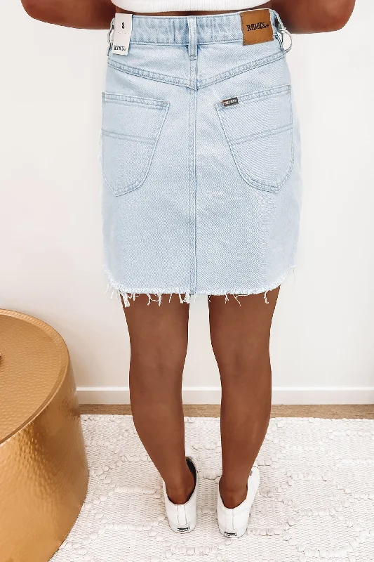 Girlfriend Relaxed Skirt Blue Wisdom