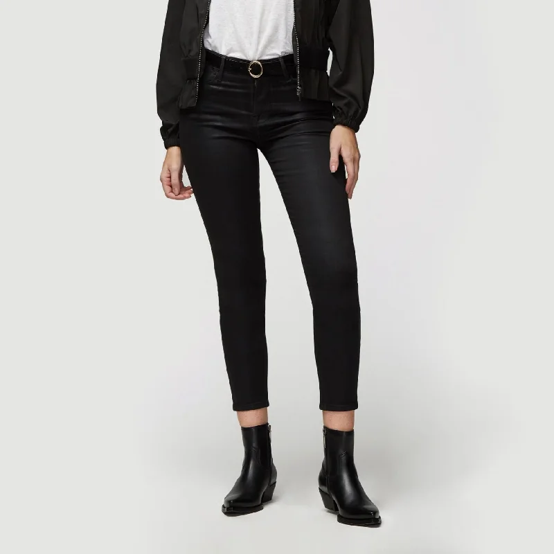 Le High Skinny Coated (Noir Coated)