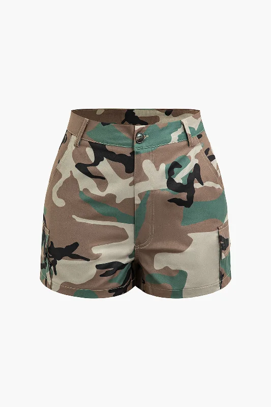 Camo Cargo Shorts