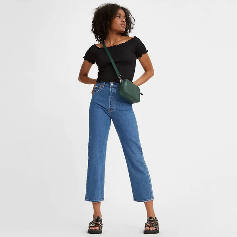 Ribcage Straight Ankle Jeans (Jazz Pop)