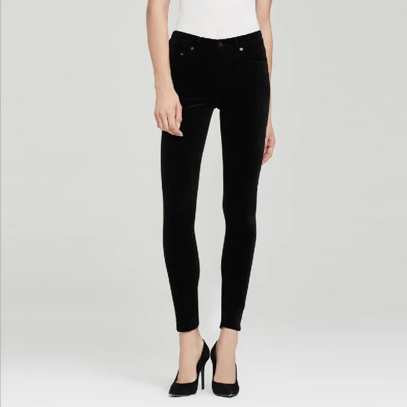 Rocket High Rise Skinny (Black Velour)