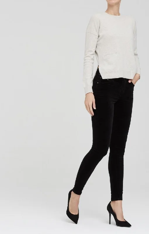 Rocket High Rise Skinny (Black Velour)