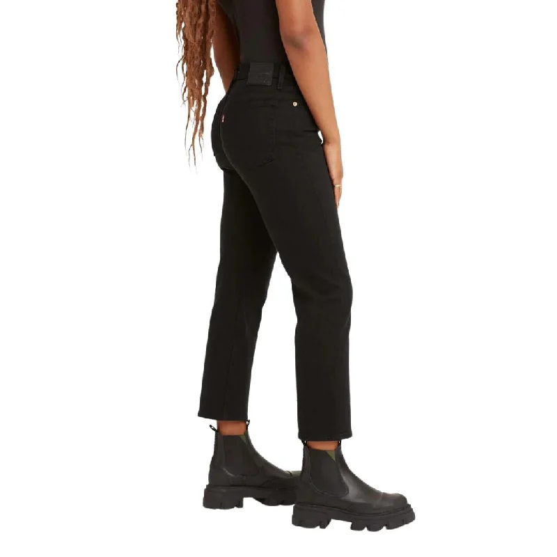 Wedgie Fit Straight Jeans (Black Sprout)