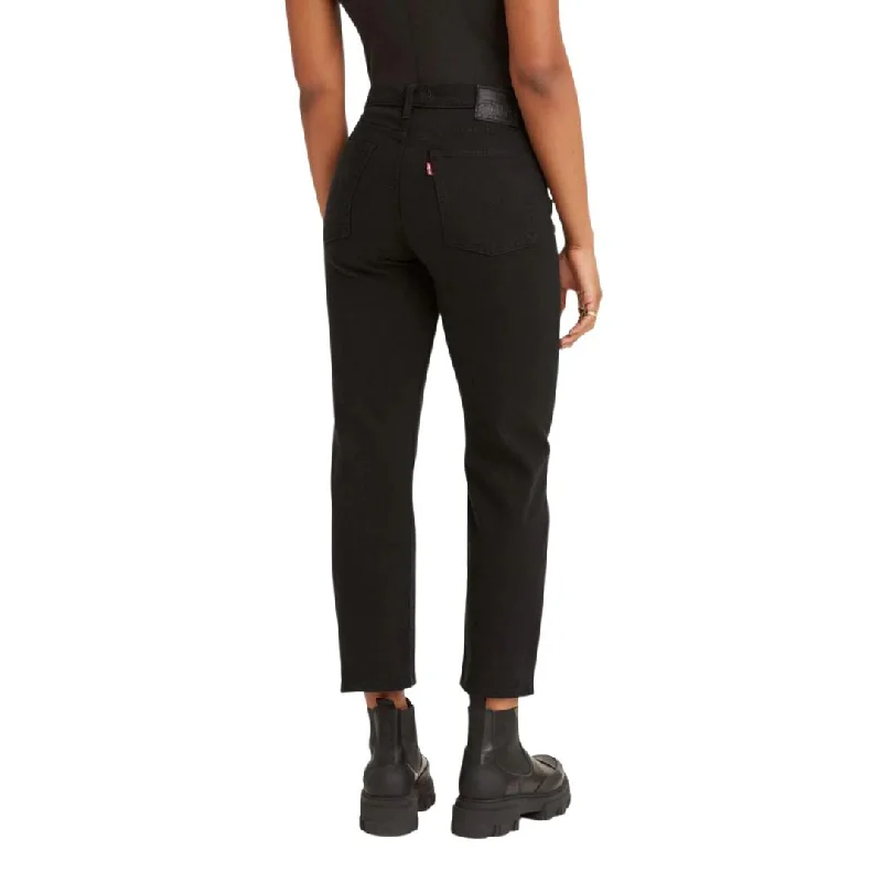 Wedgie Fit Straight Jeans (Black Sprout)