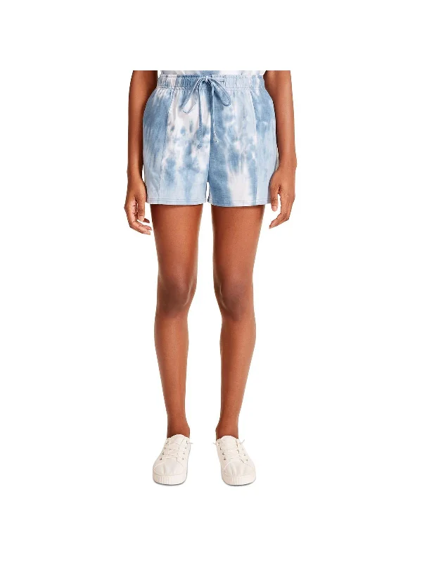 Womens Tie-Dye Drawstring Shorts