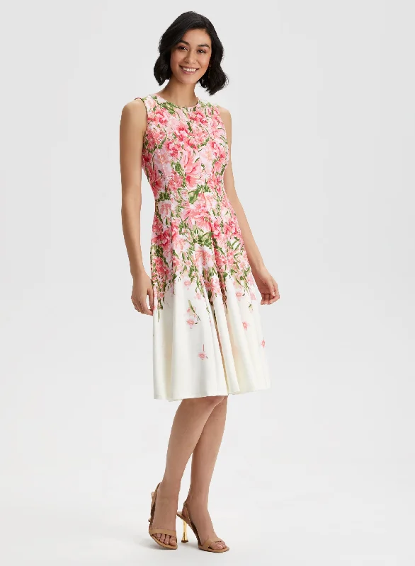 Floral Print Sleeveless Dress