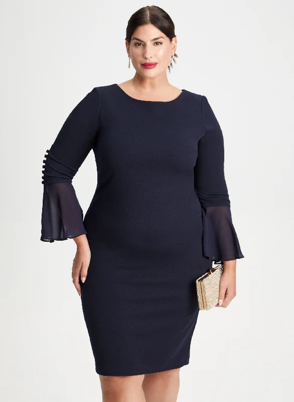 Joseph Ribkoff - Flare Sleeve Dress