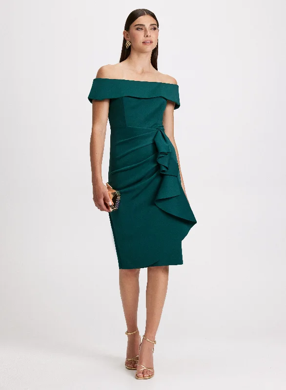 Off-the-Shoulder Sheath Dress