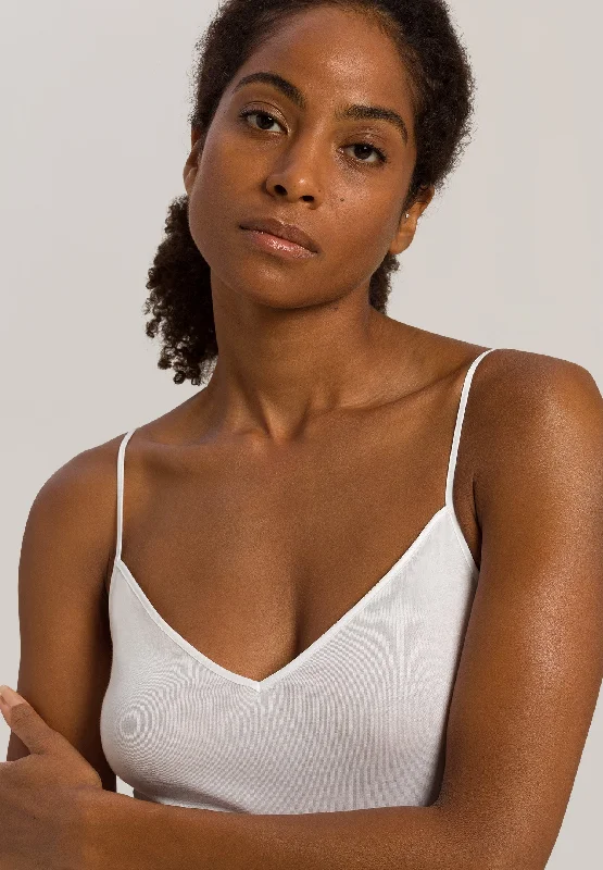 Cotton Seamless V-Neck Camisole | White 71601-101