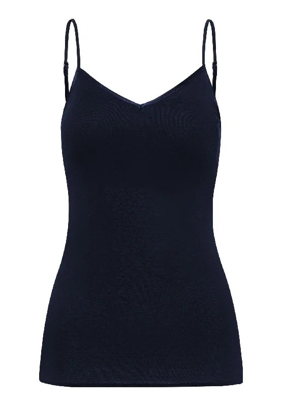 Cotton Seamless Padded Camisole | Deep Navy 71605-1610