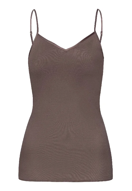 Cotton Seamless Padded Camisole | Stonewash 71605-2756