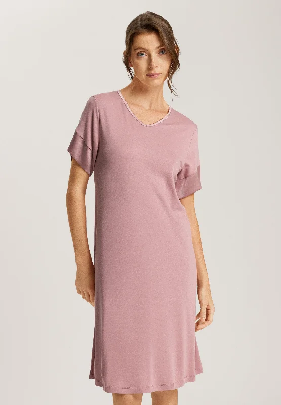 Virginia Short Sleeve Nightgown 100cm | Woodrose 74874-2312