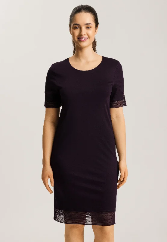 Sophie Short Sleeve Nightgown 100cm | Dark Acai 74877-1478