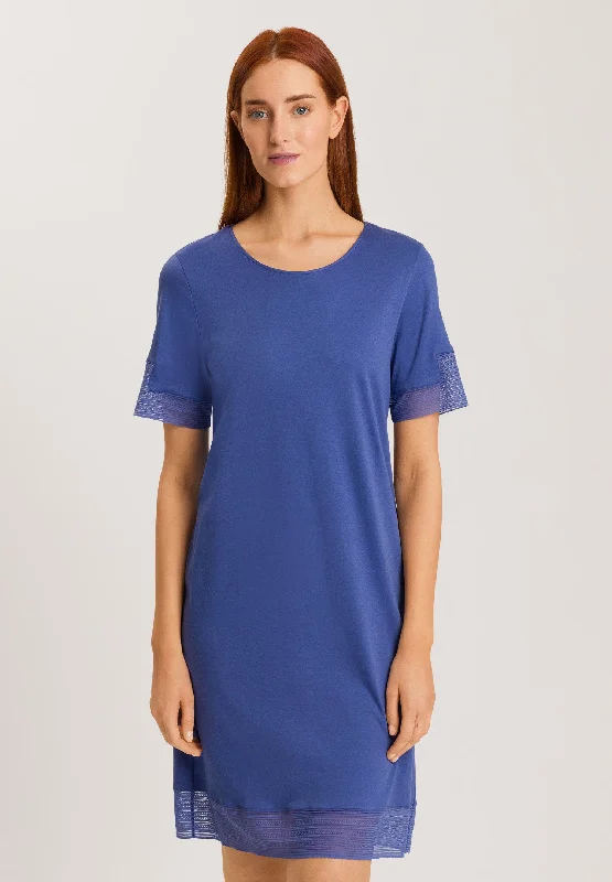 Sophie Short Sleeve Nightgown 100cm | Blue Horizon 74877-2546