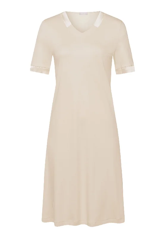 Joela Short Sleeve Nightgown 100cm | Warm Sand 74976-1200