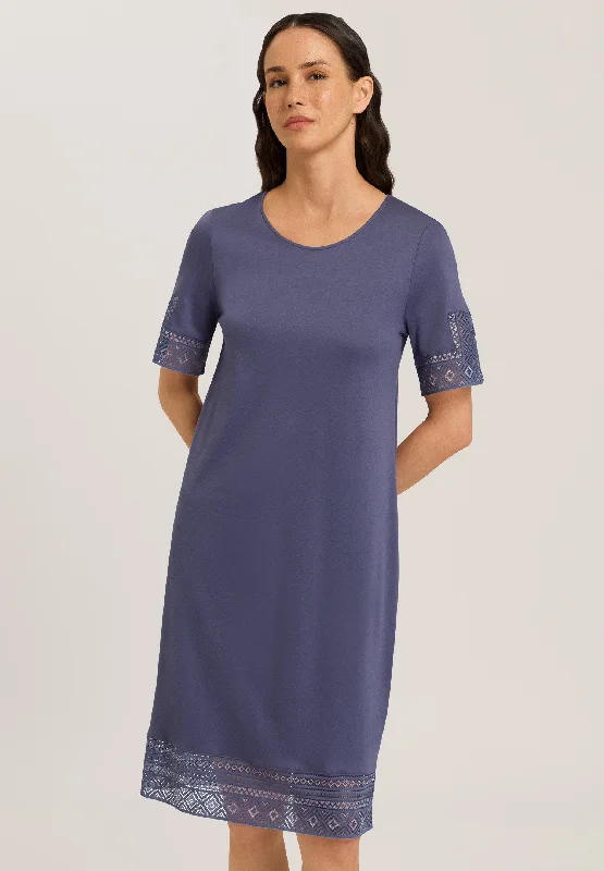 Jona Short Sleeve Nightgown 100cm | Nightshade 74980-2602