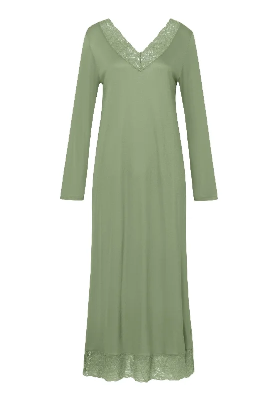 Elia Lace Trim V-Neck Nightgown 130cm | Loden Frost 74990-2718