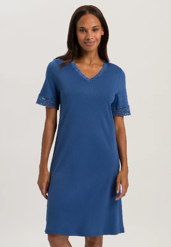 Moments Short Sleeve Nightgown 100cm | True Navy 77040-2604