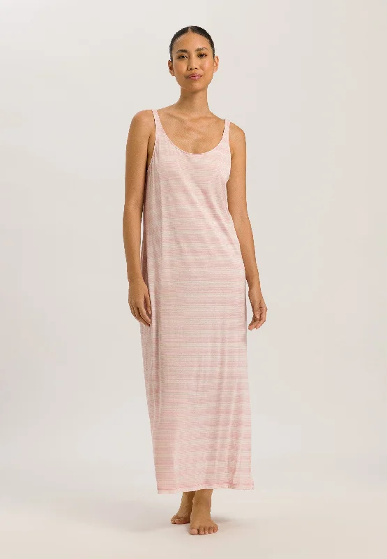 Laura Long Tank Gown | Coral Stripes 77655-2881