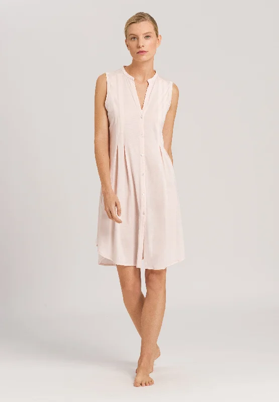 Cotton Deluxe Button Front Tank Gown | Crystal Pink 77952-1334