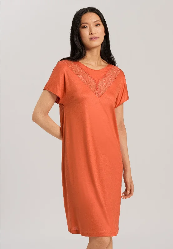 Juna Short Sleeve Gown | Coral Gold 77972-1279