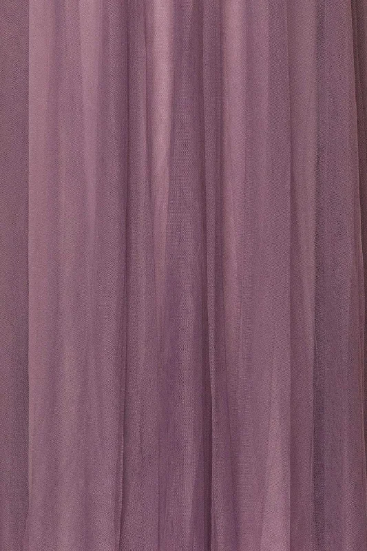 Adifa Mauve | Net Tulle Sleeveless Gown