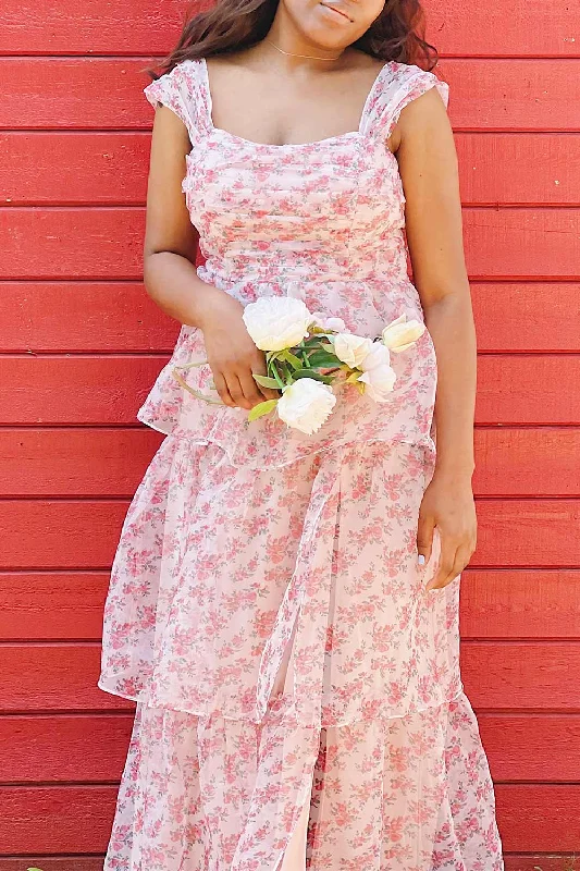 Althea | Tiered Floral Maxi Dress