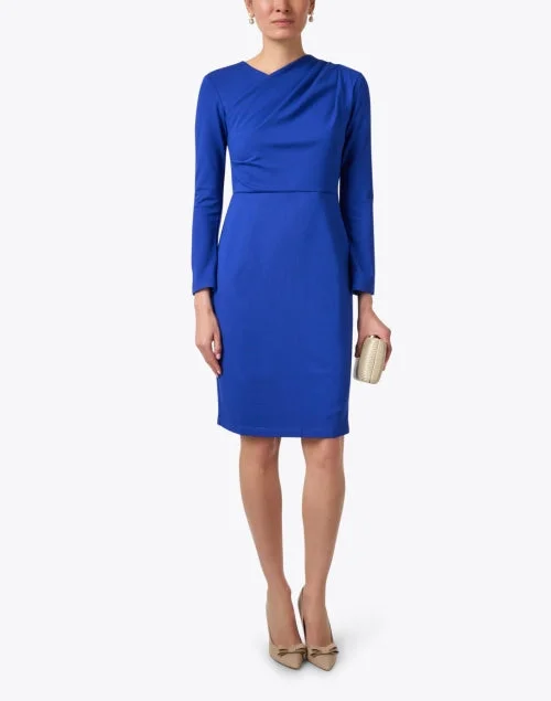 Bianca Blue Ponte Knit Dress