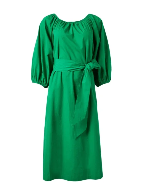 Bliss Green Cotton Dress