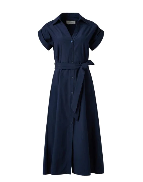 Fia Navy Shirt Dress