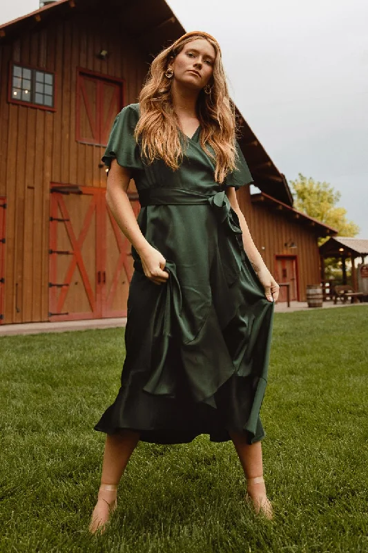 Maggie Dress in Emerald