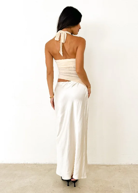 Renata Halter Maxi Dress - Butter