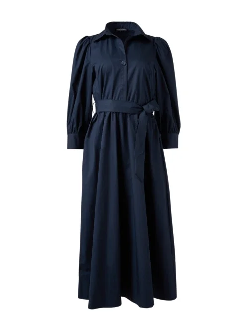 Rivoltine Navy Shirt Dress