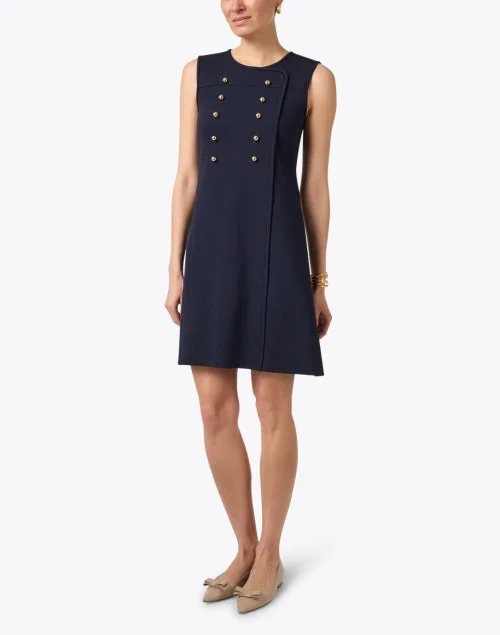 Sybil Navy Dress