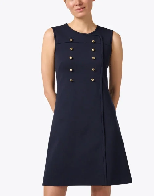 Sybil Navy Dress