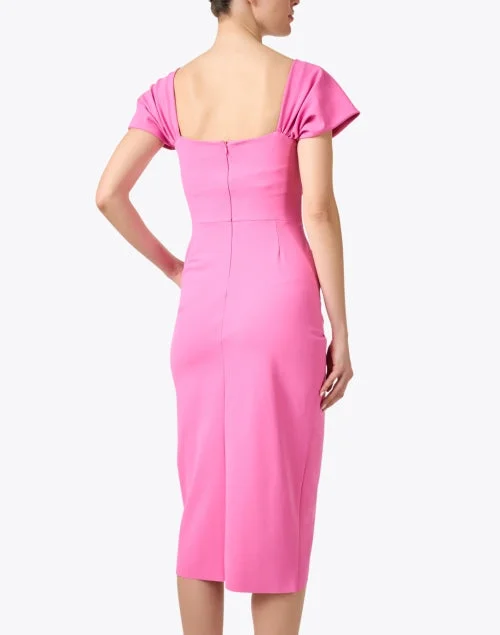 Yuda Pink Ruched Dress