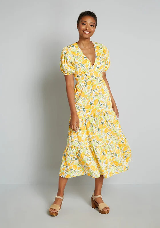 Beaming Like the Sun Midi Dress