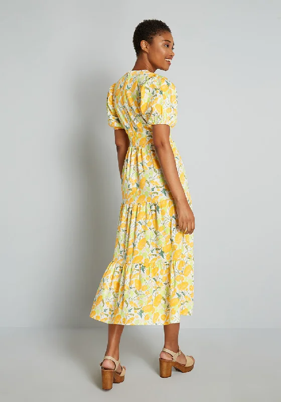 Beaming Like the Sun Midi Dress