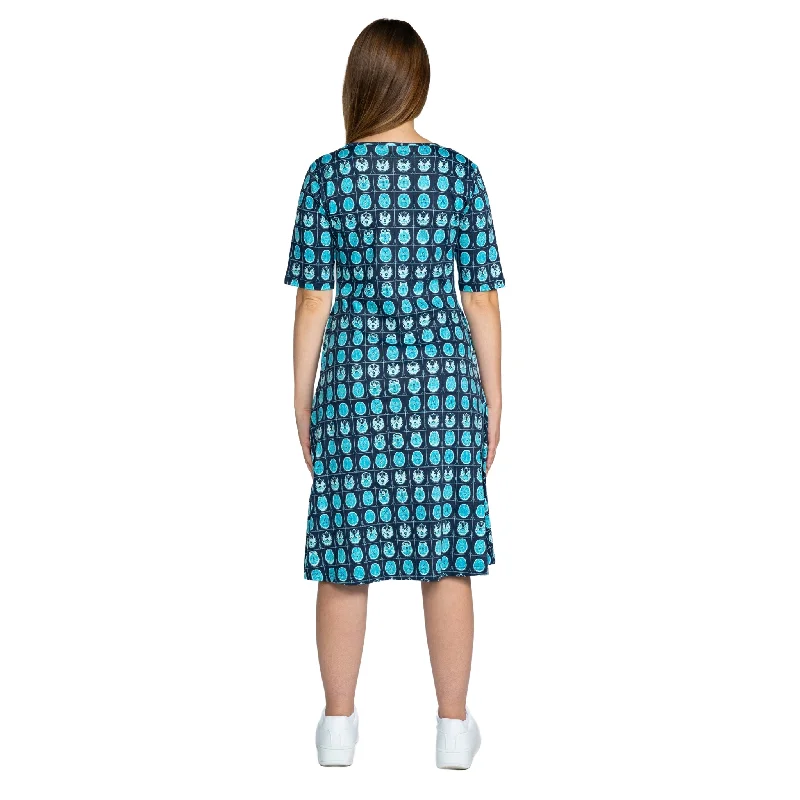 Brain Scans A-Line Dress (No Waist Seam)