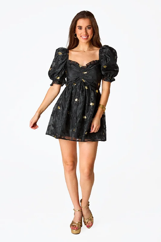 Colby Puff Sleeve Mini Dress - Koi