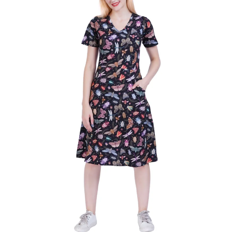 Doodle Bugs A-Line Dress (With Waist Seam)