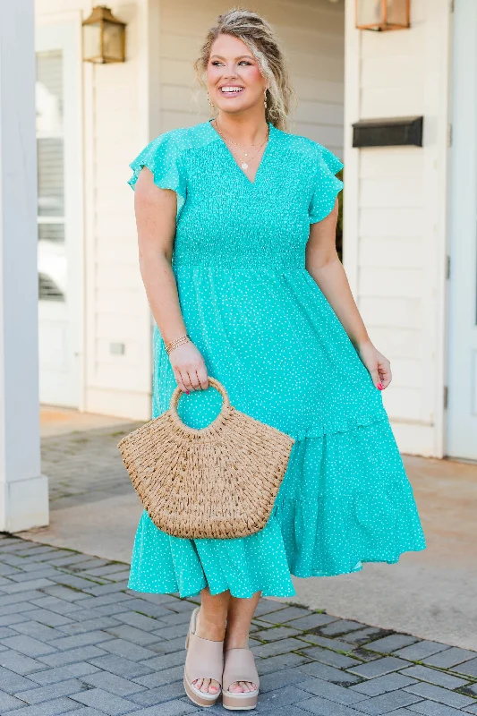 Dreaming About You And Me Dress, Seafoam