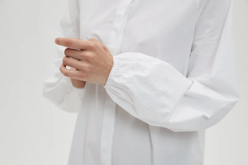 DROP WAIST WHITE SHIRT DRESS byMM