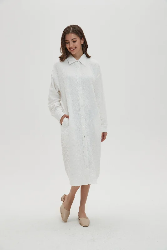 GAUZE SHIRT DRESS byMM