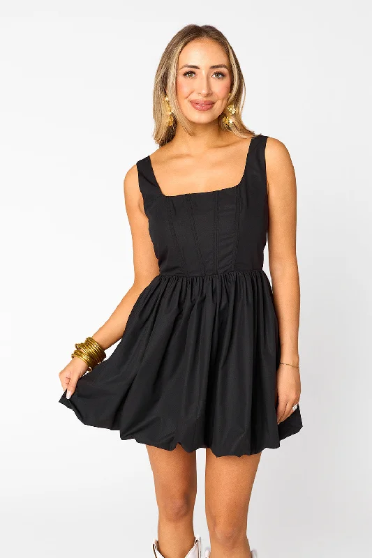 Heidi Mini Dress - Black (PRE-ORDER)