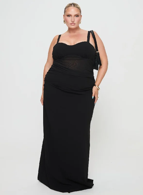 Mazzola Maxi Dress Black Curve