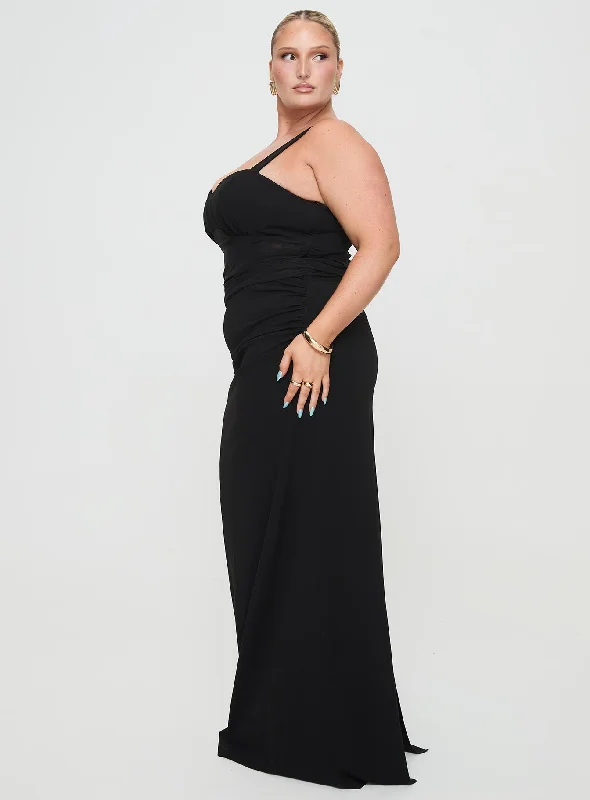 Mazzola Maxi Dress Black Curve